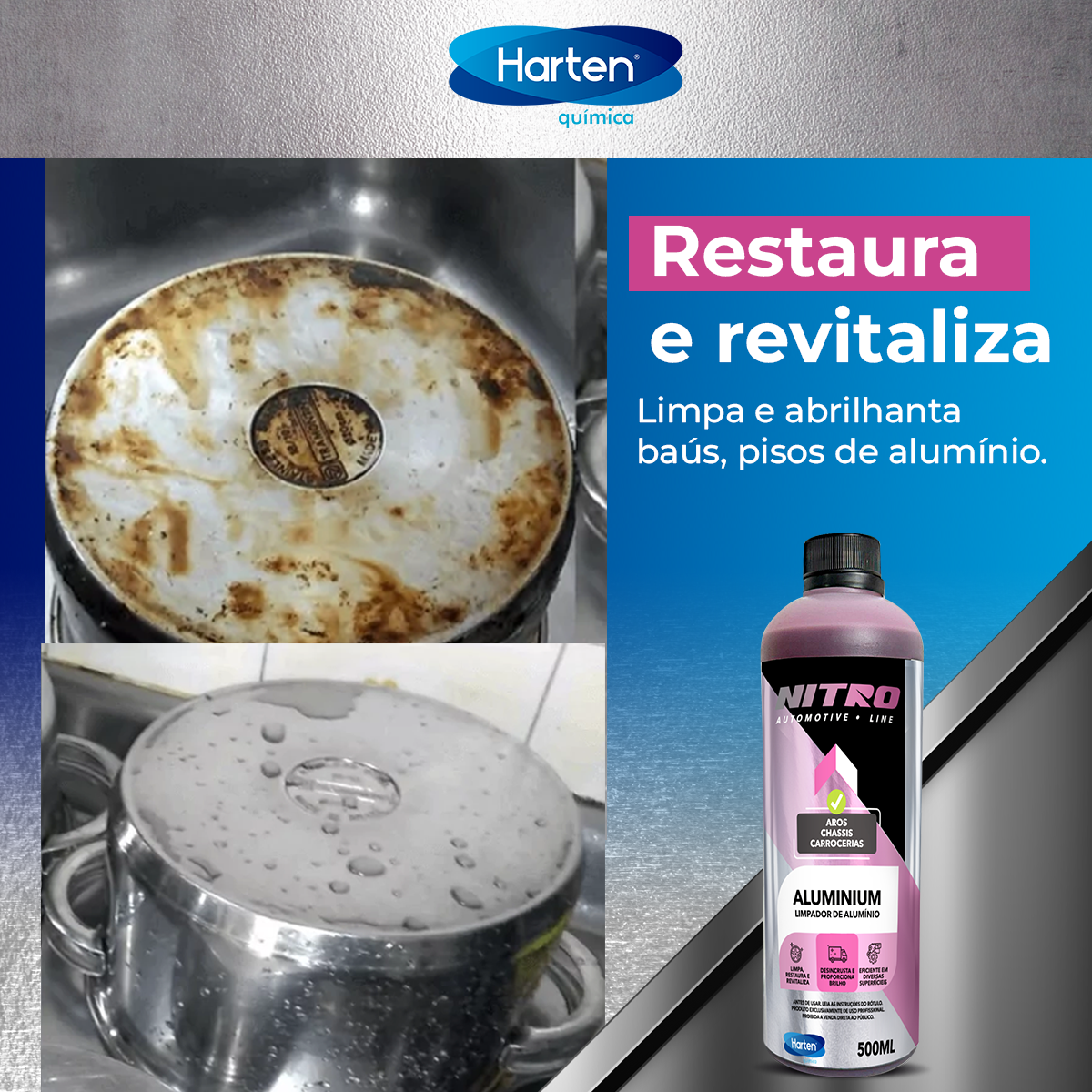 Aluminium-Limpador Abrilhantador Alumínio Rodas Baú