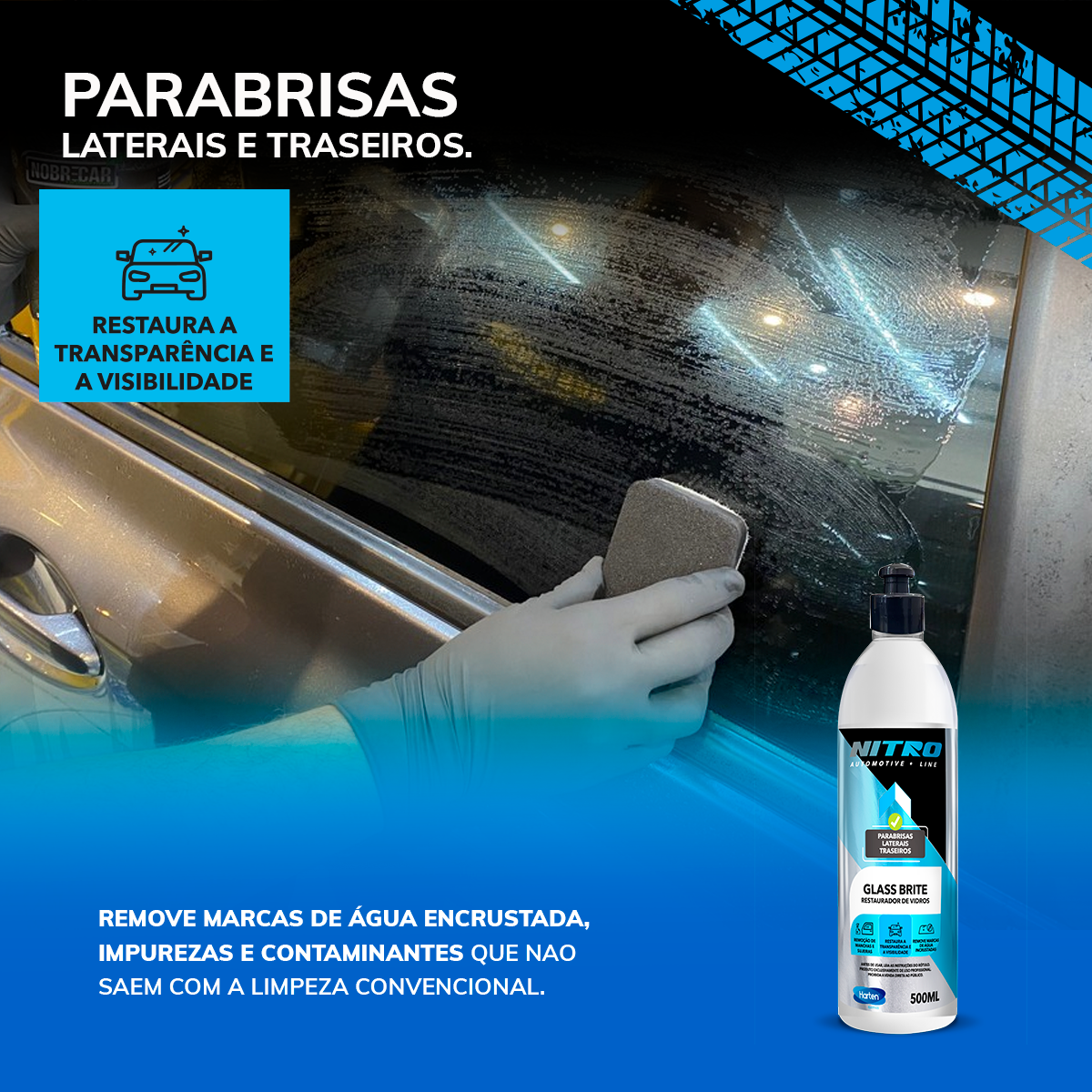 Tec Glass Brite- Restaurador de Vidros