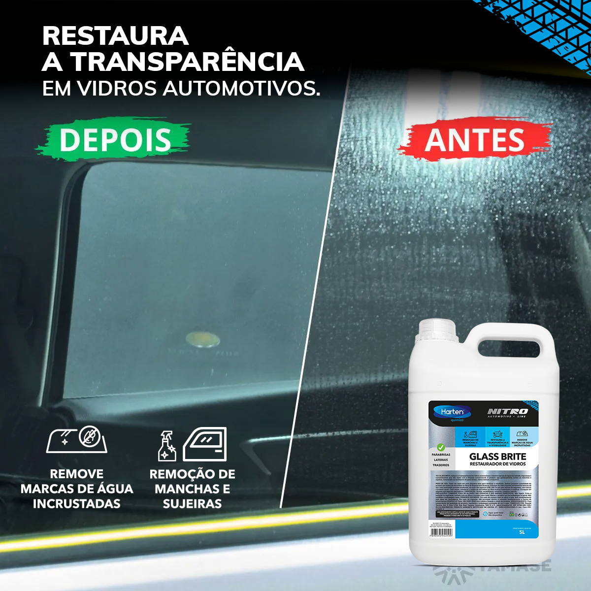Tec Glass Brite- Restaurador de Vidros