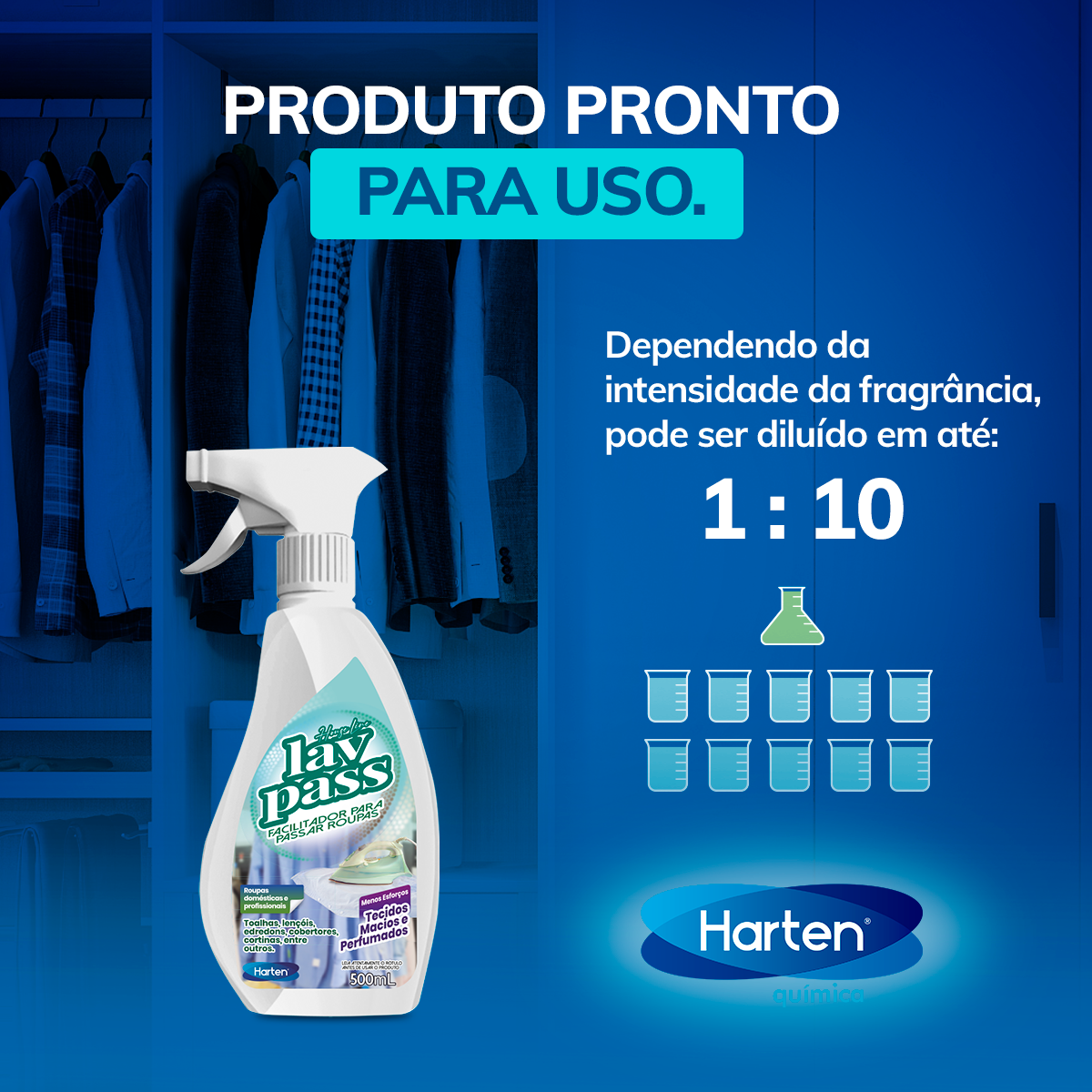 Lav Pass- Facilitador e Odorizador Para Roupas