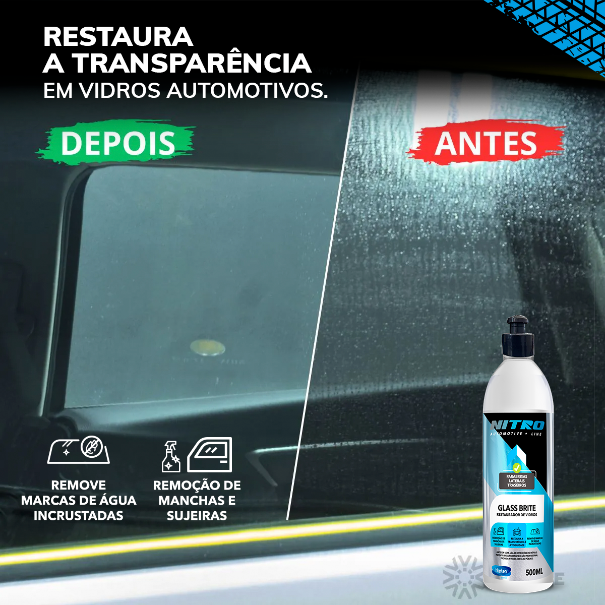 Tec Glass Brite- Restaurador de Vidros