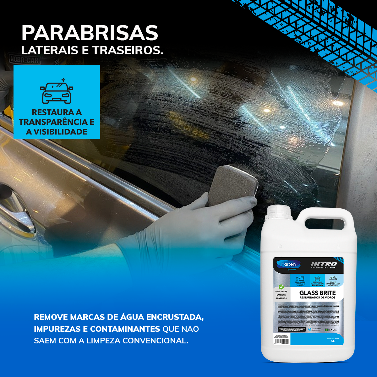 Tec Glass Brite- Restaurador de Vidros