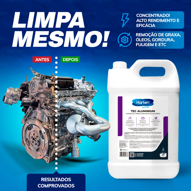 Tec Aluminium – Limpador e abrilhantador para alumínio concentrado