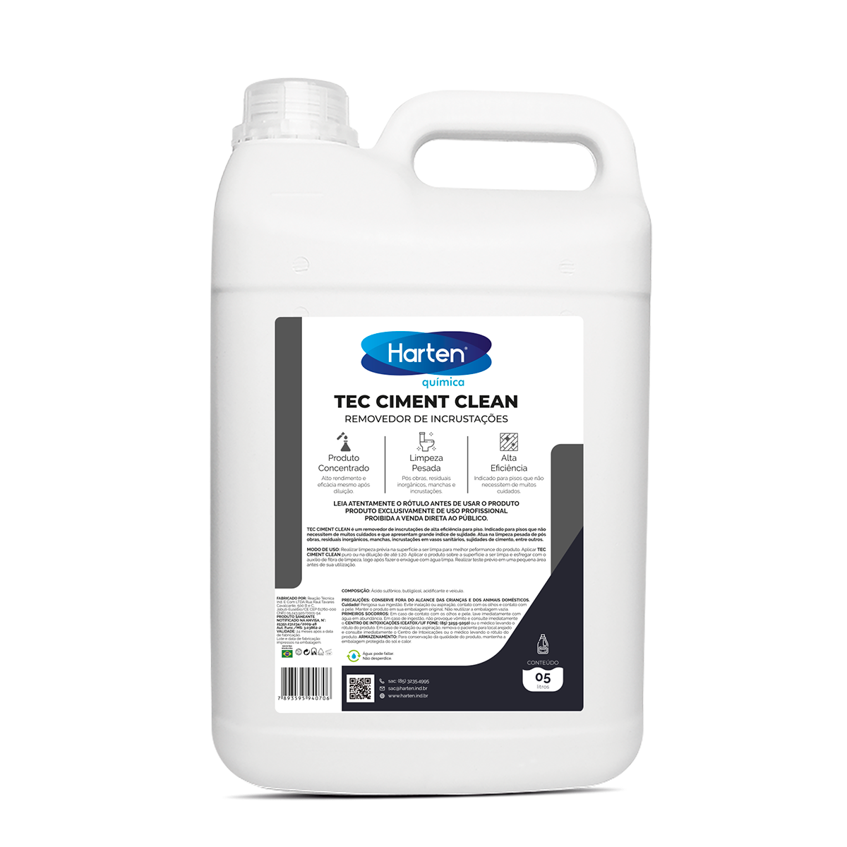 Ciment Clean- Limpador Pós Obra Limpa Piso Rejunte Sanitário