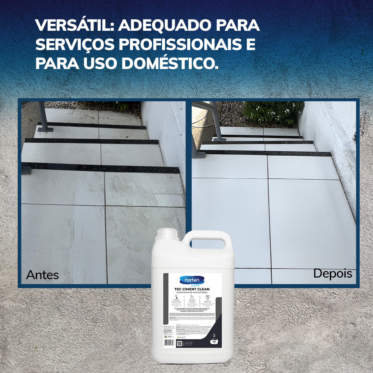 Ciment Clean- Limpador Pós Obra Limpa Piso Rejunte Sanitário