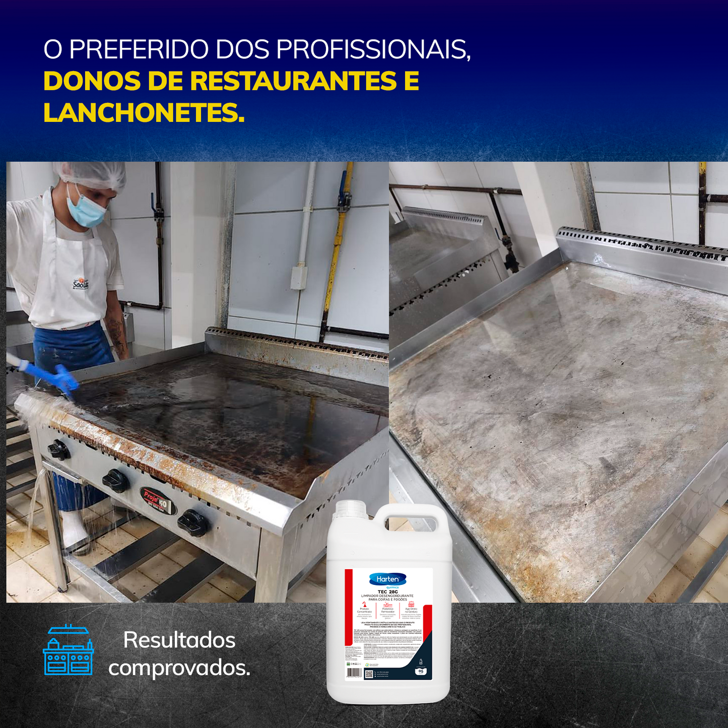 Tec 28G- Tira Gordura Limpa Chapa Fogão Coifa