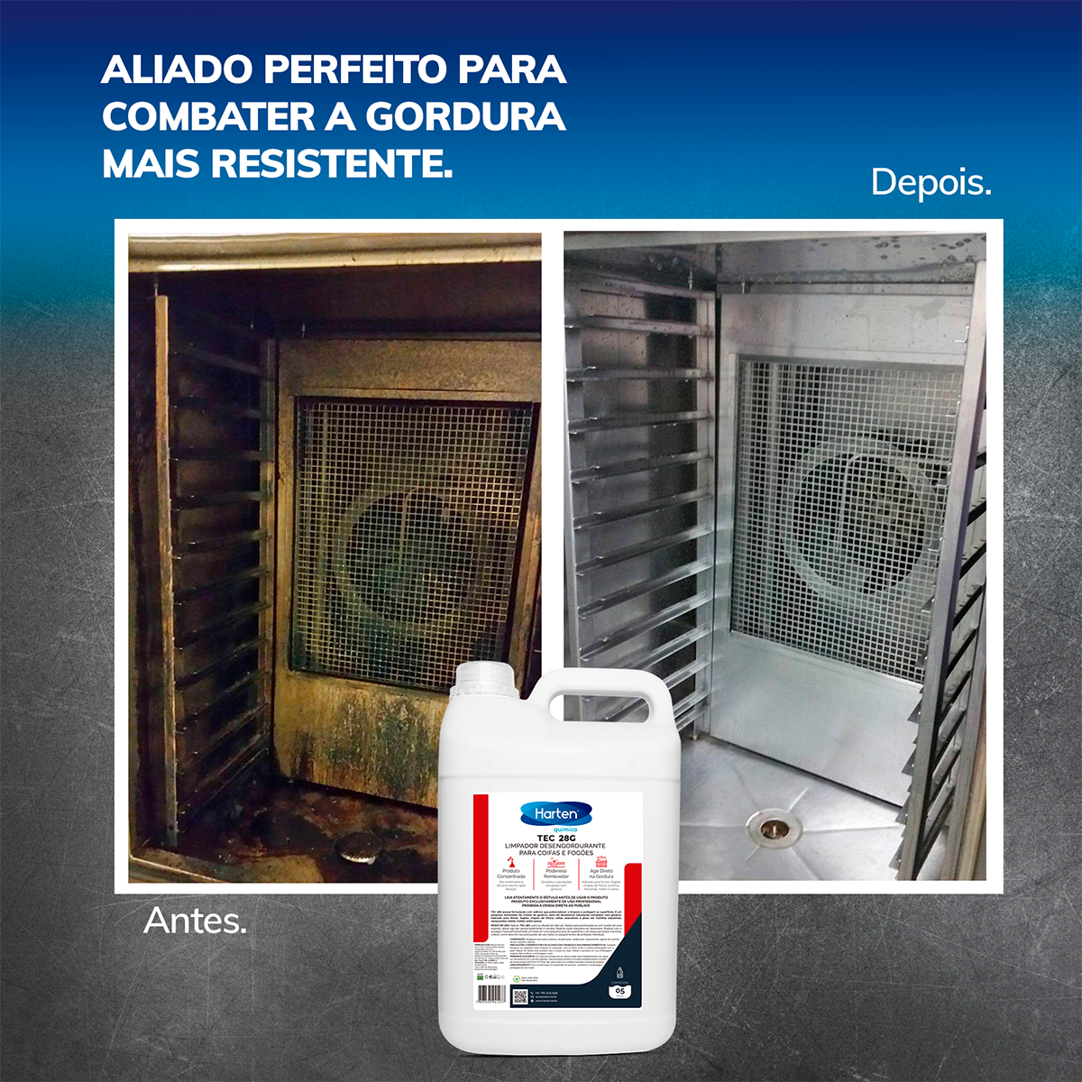 Tec 28G- Tira Gordura Limpa Chapa Fogão Coifa