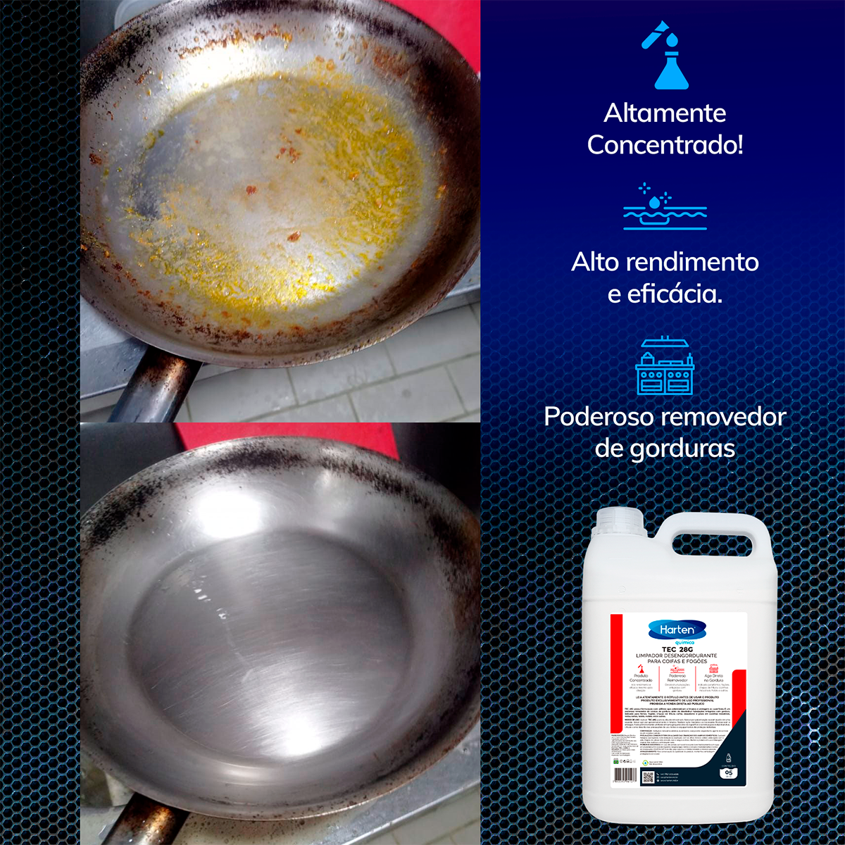 Tec 28G- Tira Gordura Limpa Chapa Fogão Coifa
