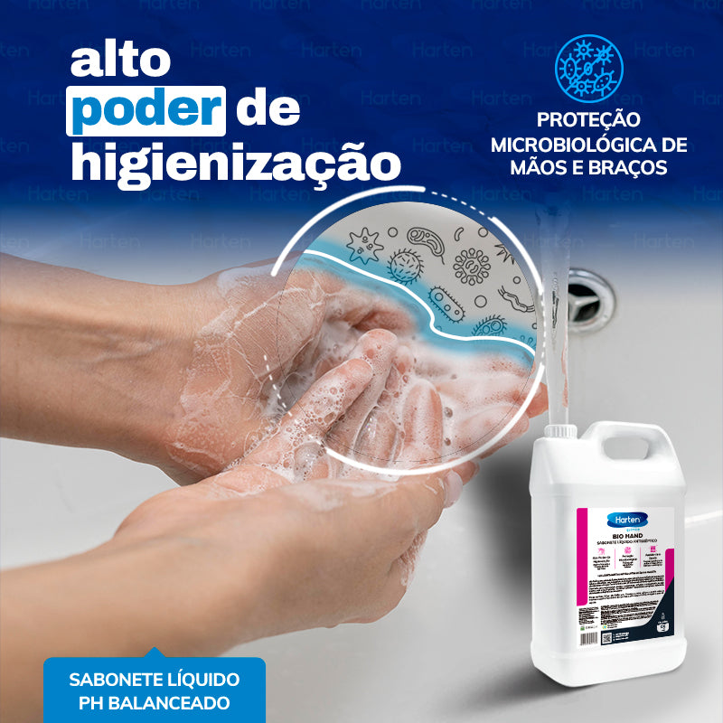 Bio Hand -Sabonete Líquido Antisséptico Sem Aroma 5 Litros