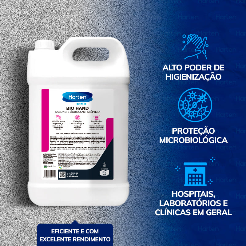 Bio Hand -Sabonete Líquido Antisséptico Sem Aroma 5 Litros