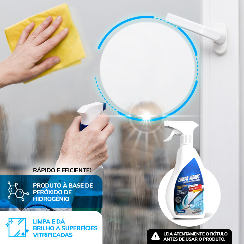 Limpa Vidros E Espelhos Com Anti Embaçante