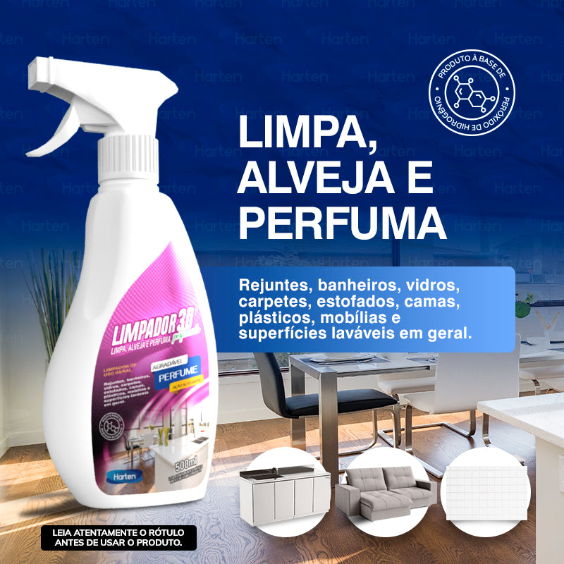 Limpador 3D- Multiuso Limpa Tudo Alveja Perfuma