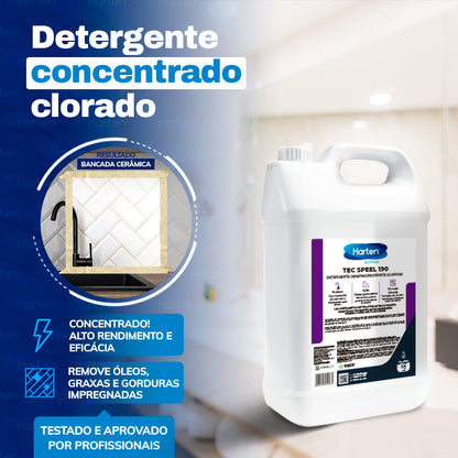 Speel 190 - Detergente Desinfetante Desengordurante Clorado 5litros