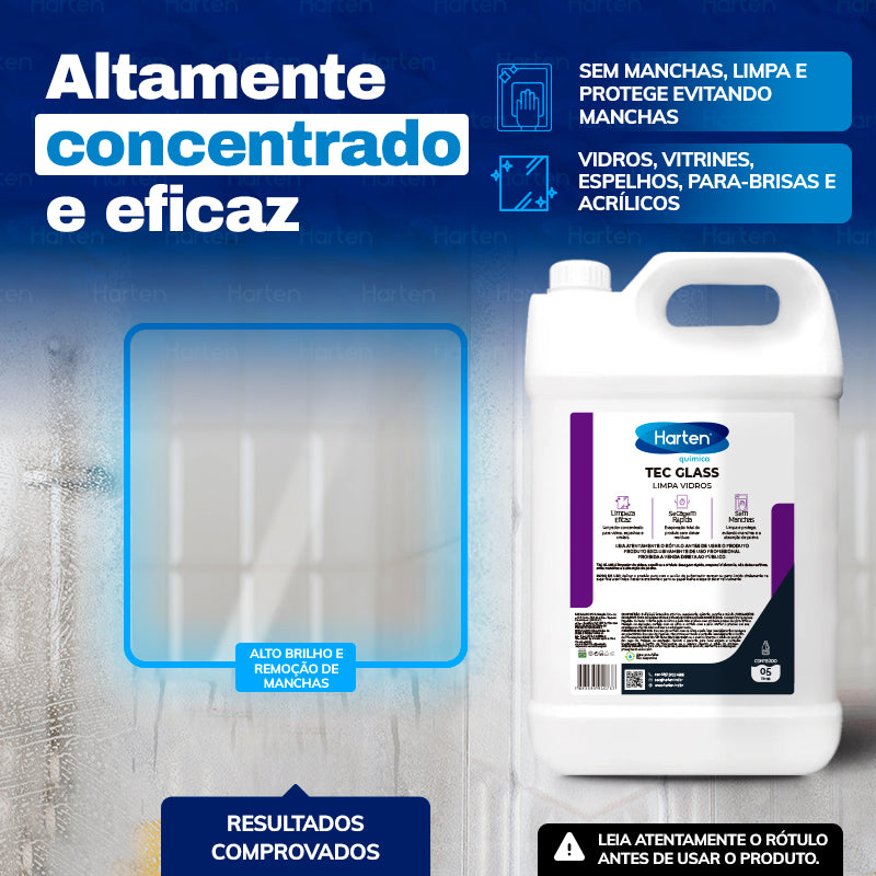 Tec Glass - Limpa Vidros E Espelhos Com Anti Embaçante