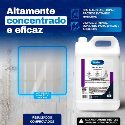 Tec Glass - Limpa Vidros E Espelhos Com Anti Embaçante